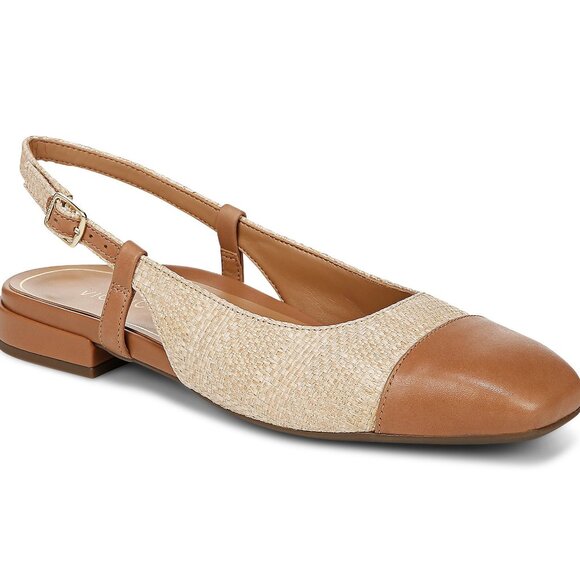 Voinic Leather Cap-Toe Flats - Petaluma Camel/Tan 9 Medium - Picture 4 of 6